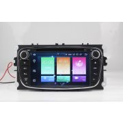 Магнитола для FORD Focus II, Mondeo, S-MAX, Galaxy, Tourneo/Transit Connect черный CarMedia MKD-7028B-P30