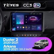 Штатная магнитола Teyes CC3 2K 360 6/128 Renault Duster (2020-2022)